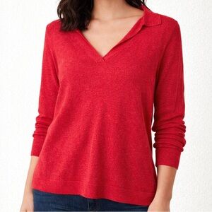 Chicos Linen Blend Sweater